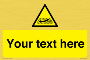 Custom Warning strong river flows